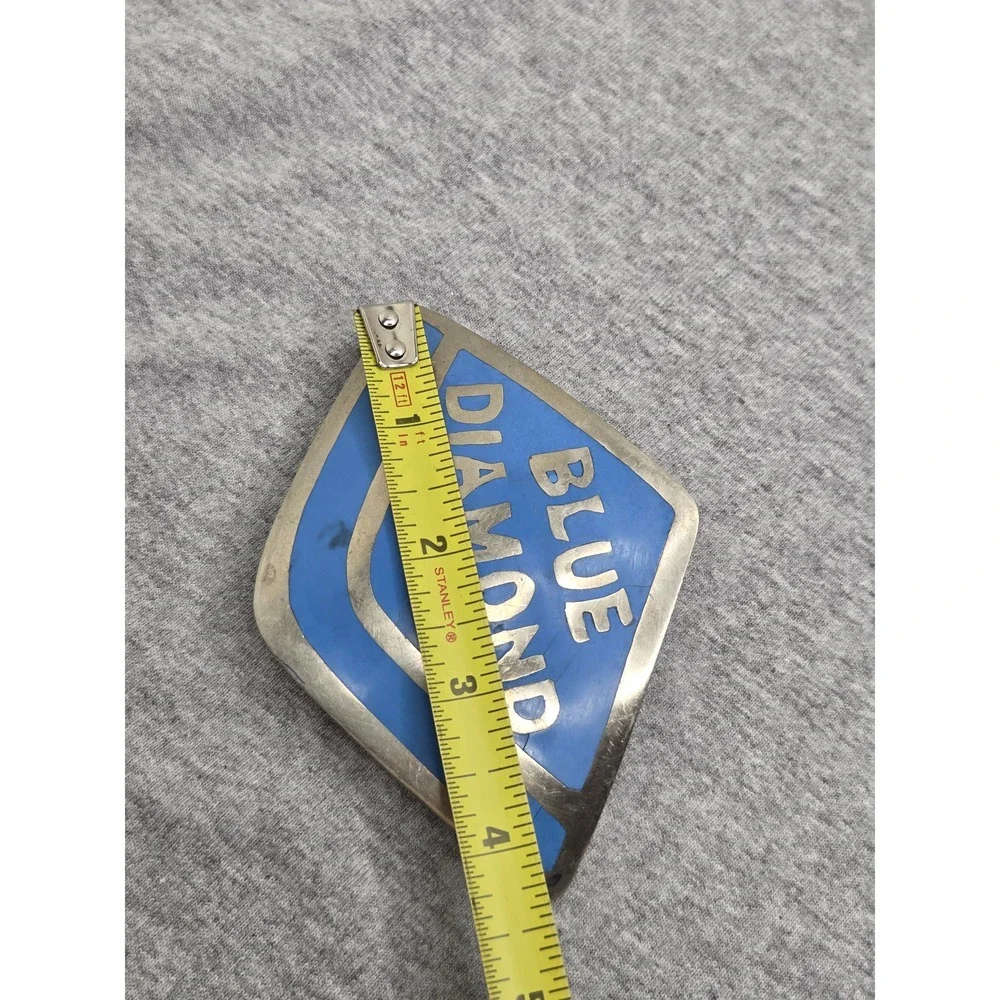 Handmade Blue Diamond Almond Growers One of a Kind Belt Buckle